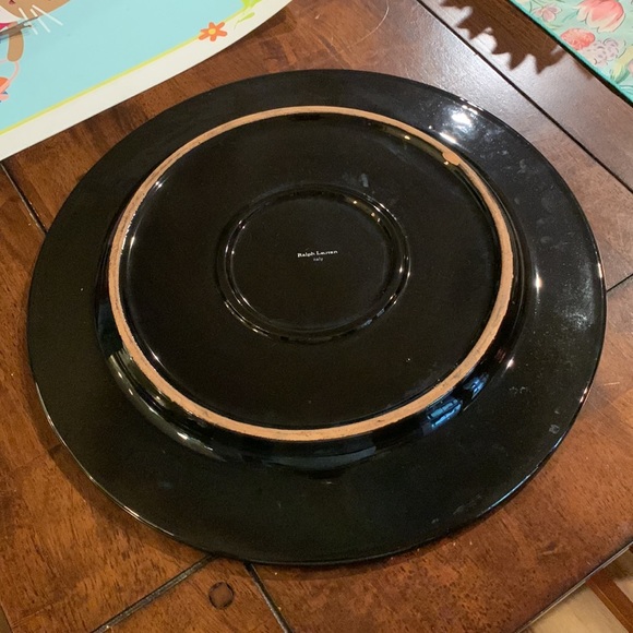 RALPH LAUREN ITALY LARGE STONEWEAR SERVING PLATE 14 INCH ROUND - Picture 3 of 5